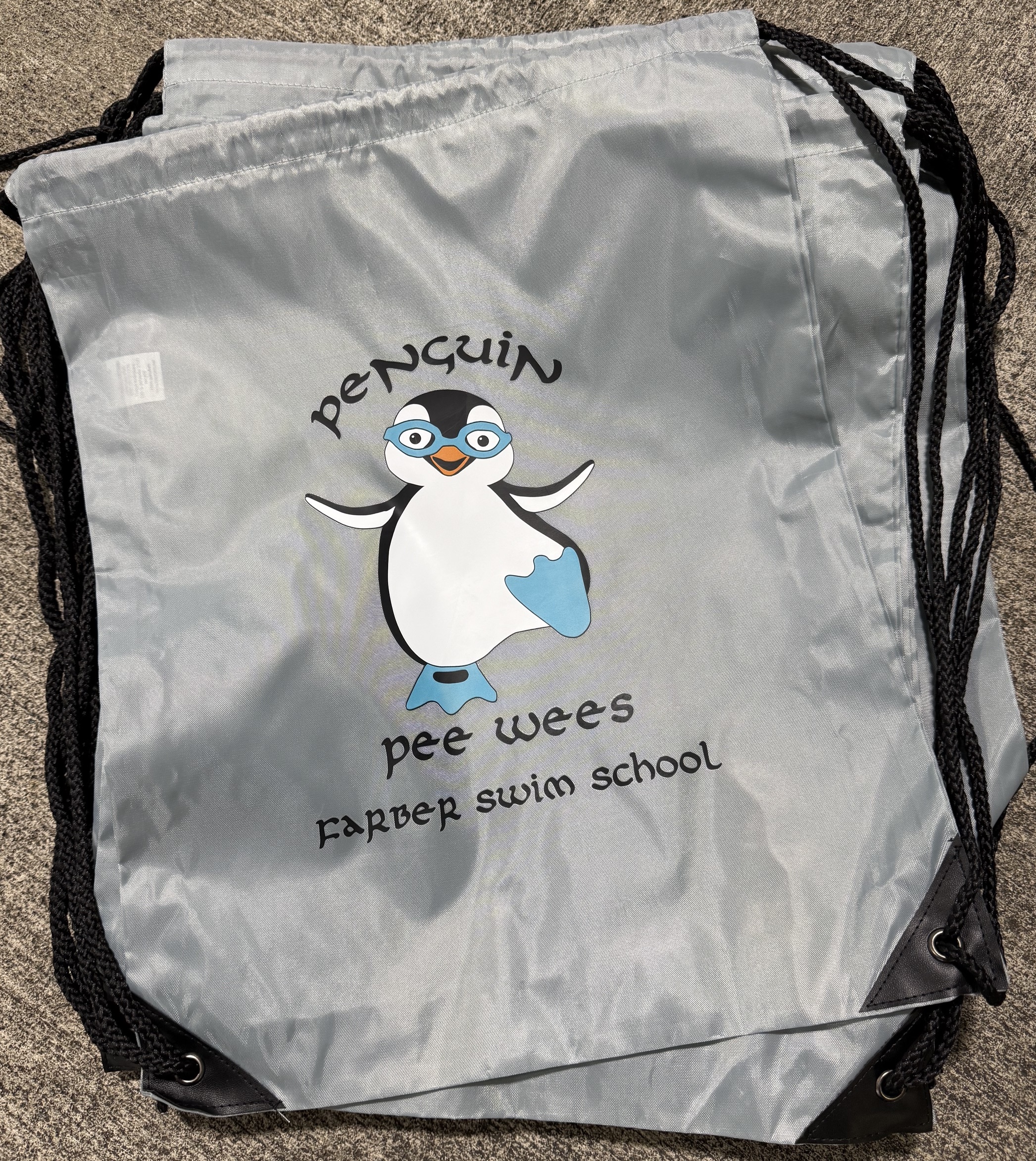 Silver cinch swim bag $10